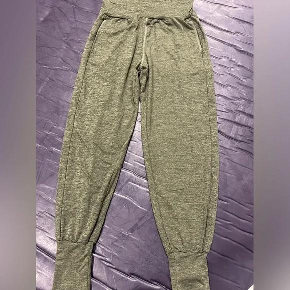 Aerie high waisted jogger pants in olive green‎ size S/TP - Picture 9 of 10